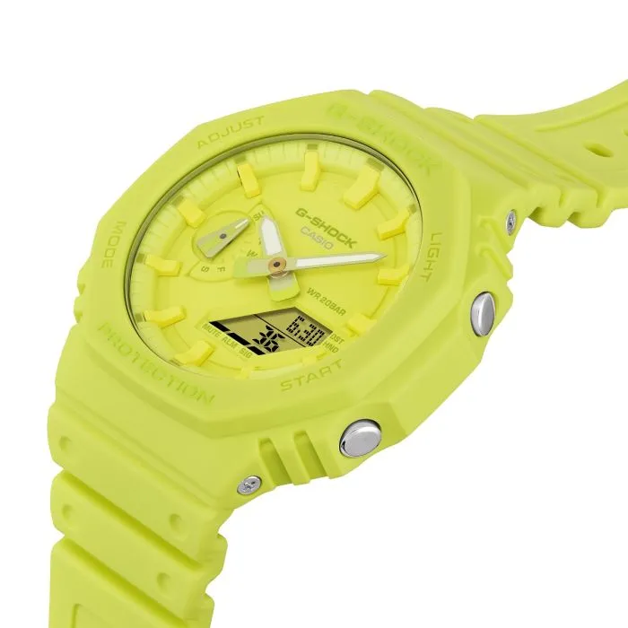Casio GA-2100-9A9ER G-Shock Tone-on-Tone Yellow Watch