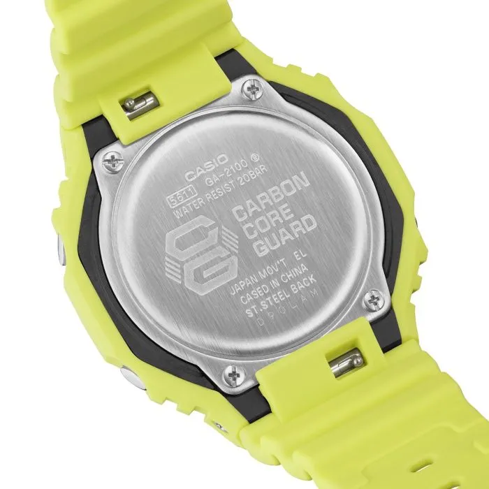 Casio GA-2100-9A9ER G-Shock Tone-on-Tone Yellow Watch