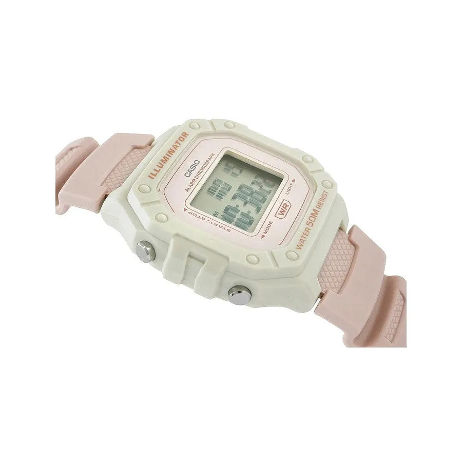 CASIO POP Quartz Resin Strap Pink Unisex Watch W-218HC-4A2VEF