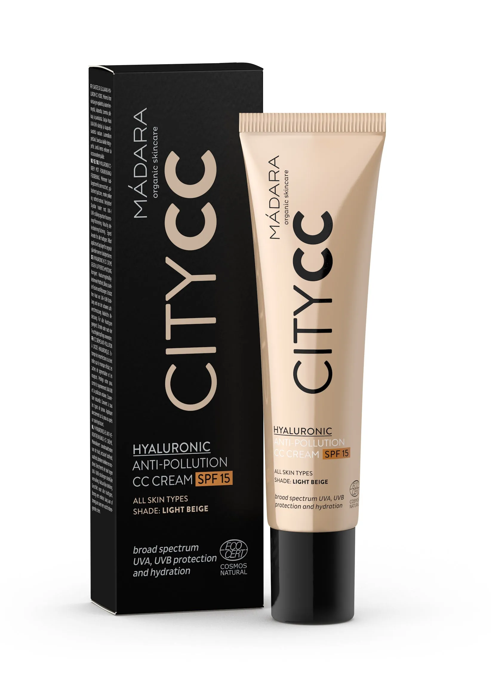CC cream, Hyaluronic anti-pollution, light, SPF 15, 40 ml 