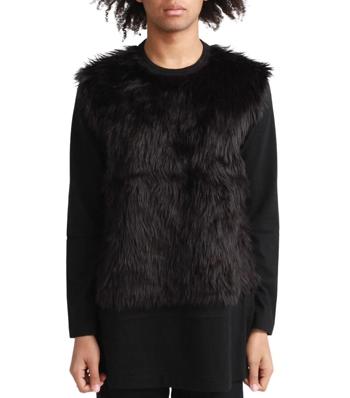 CdG Homme Plus Fur T-Shirt Black