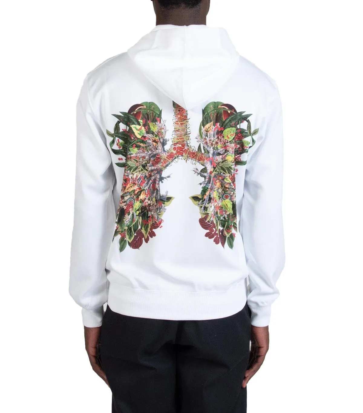 CdG Homme Plus Lungs Hoodie White