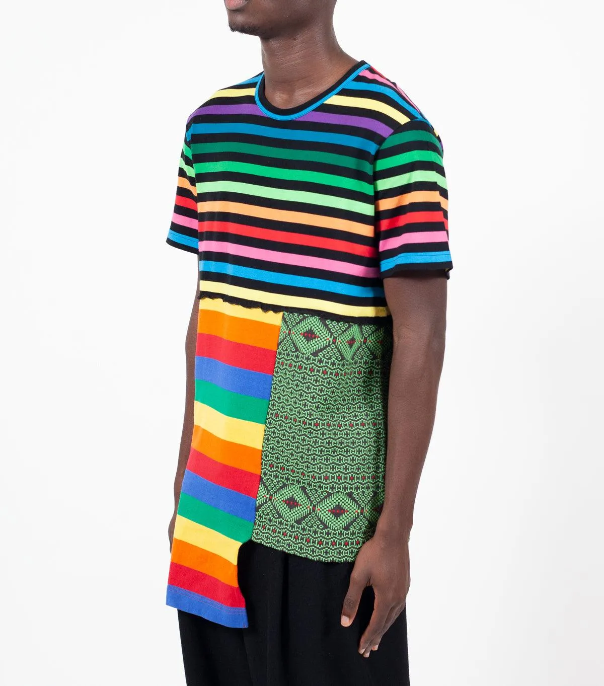 CdG Homme Plus Patchwork T-Shirt Multi Color
