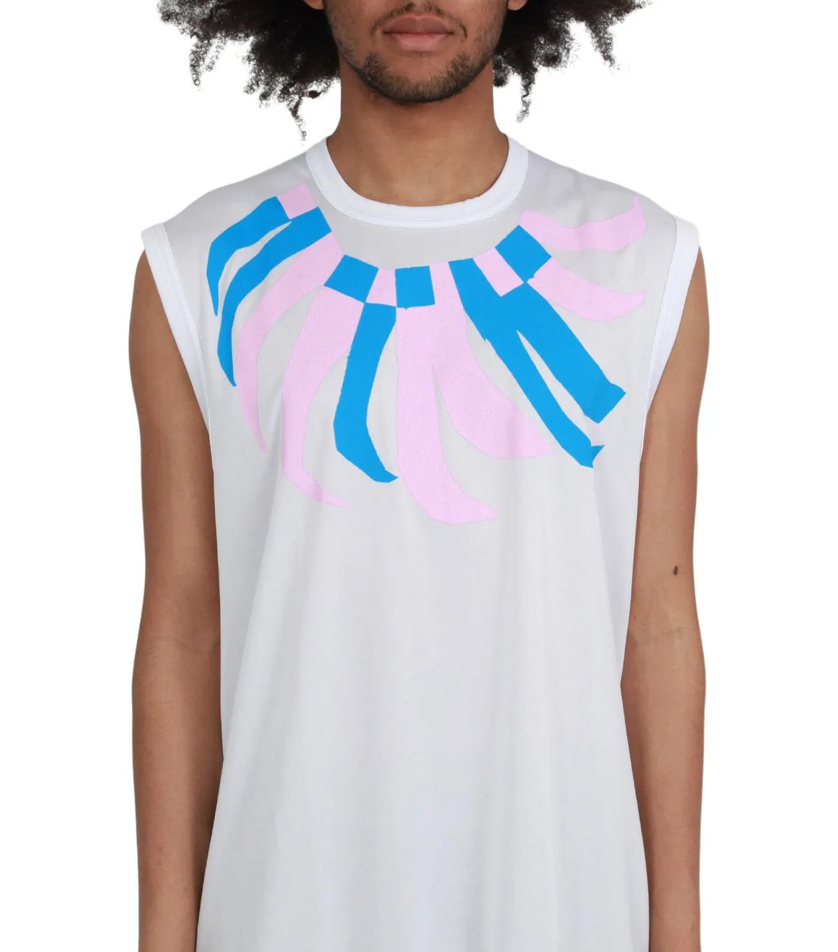CdG Homme Plus Tank Top White Multi