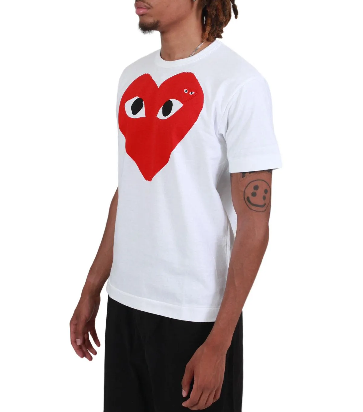 CdG PLAY Big Heart T-Shirt White