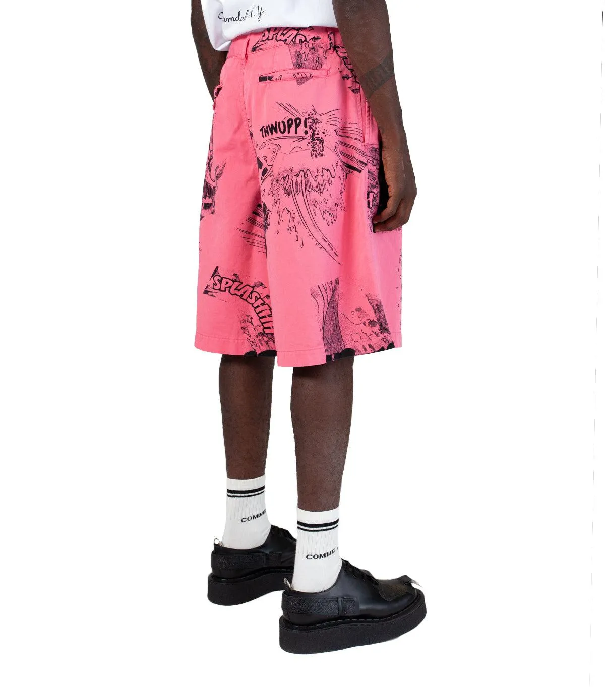 CdG SHIRT Graphic Shorts Pink