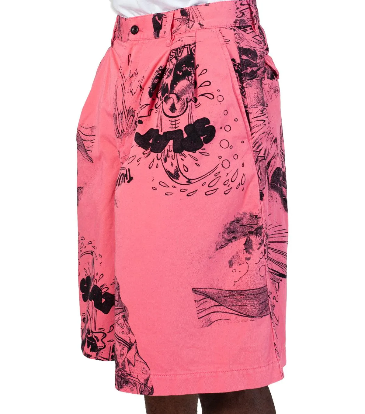 CdG SHIRT Graphic Shorts Pink