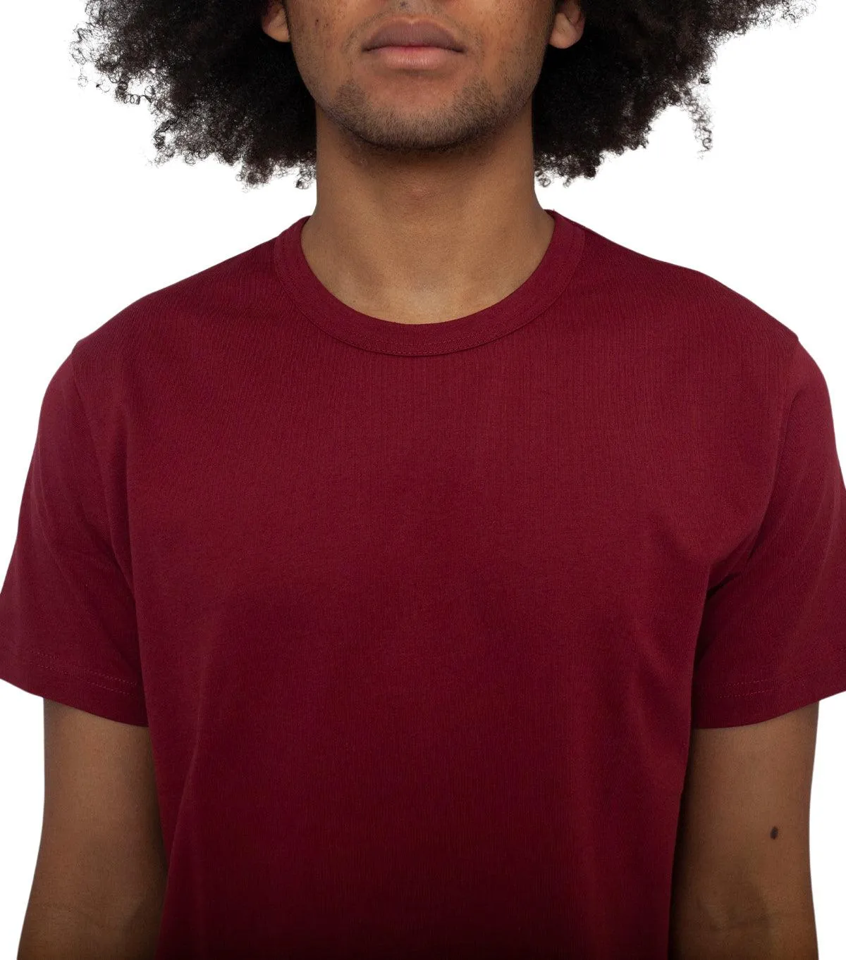CdG SHIRT Rear Logo T-Shirt Burgundy