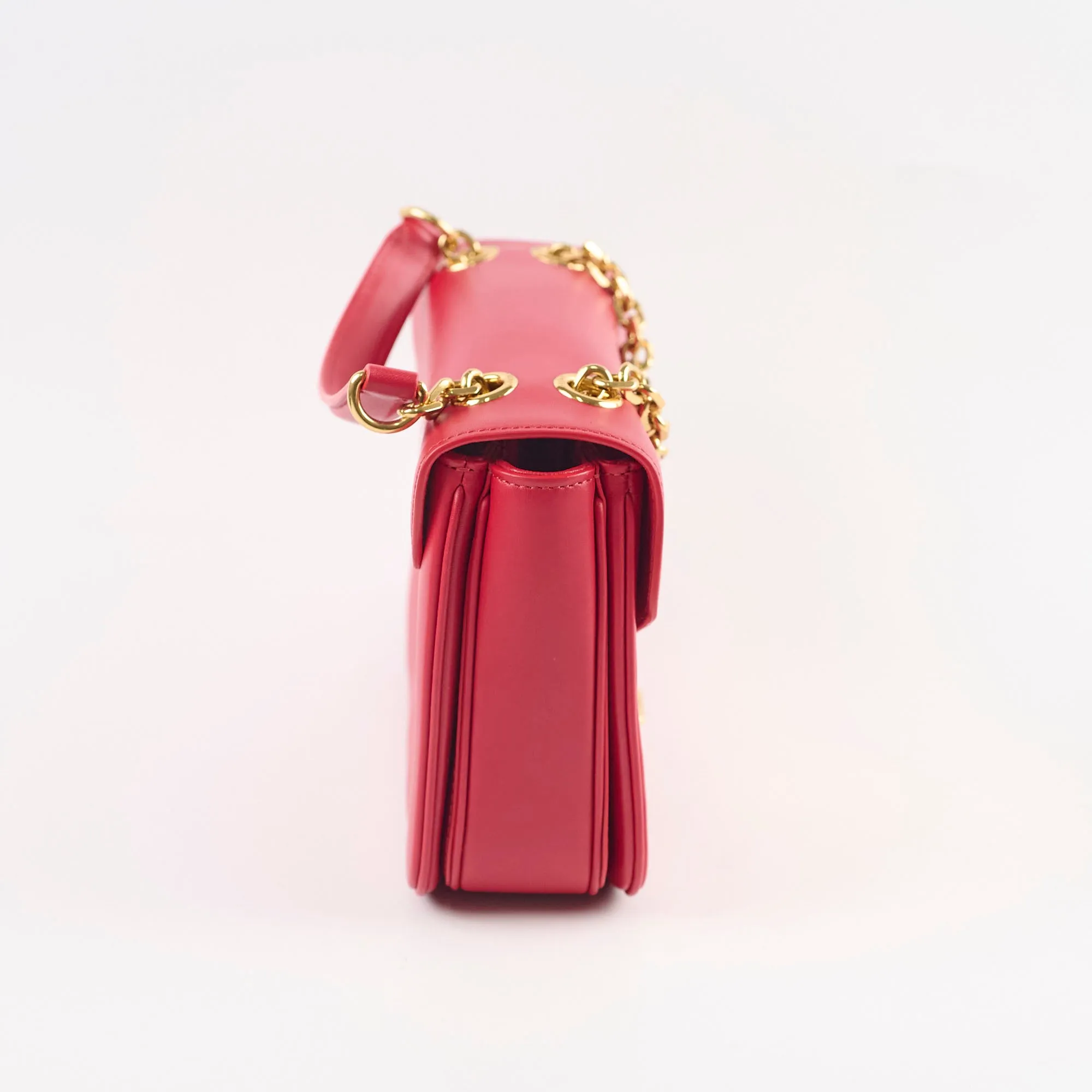 Celine Red C Logo Bag Smooth Calfskin