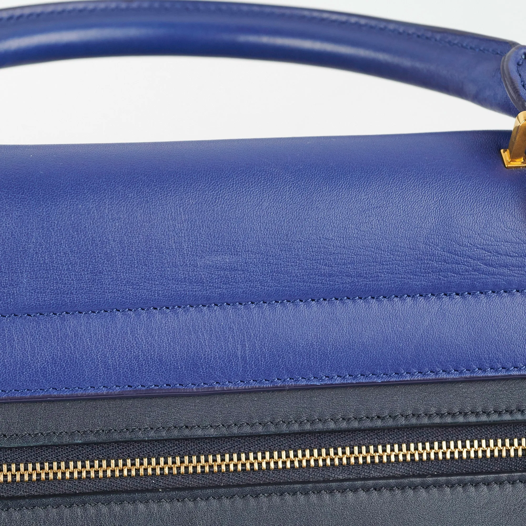 Celine Small Trapeze Blue/Black