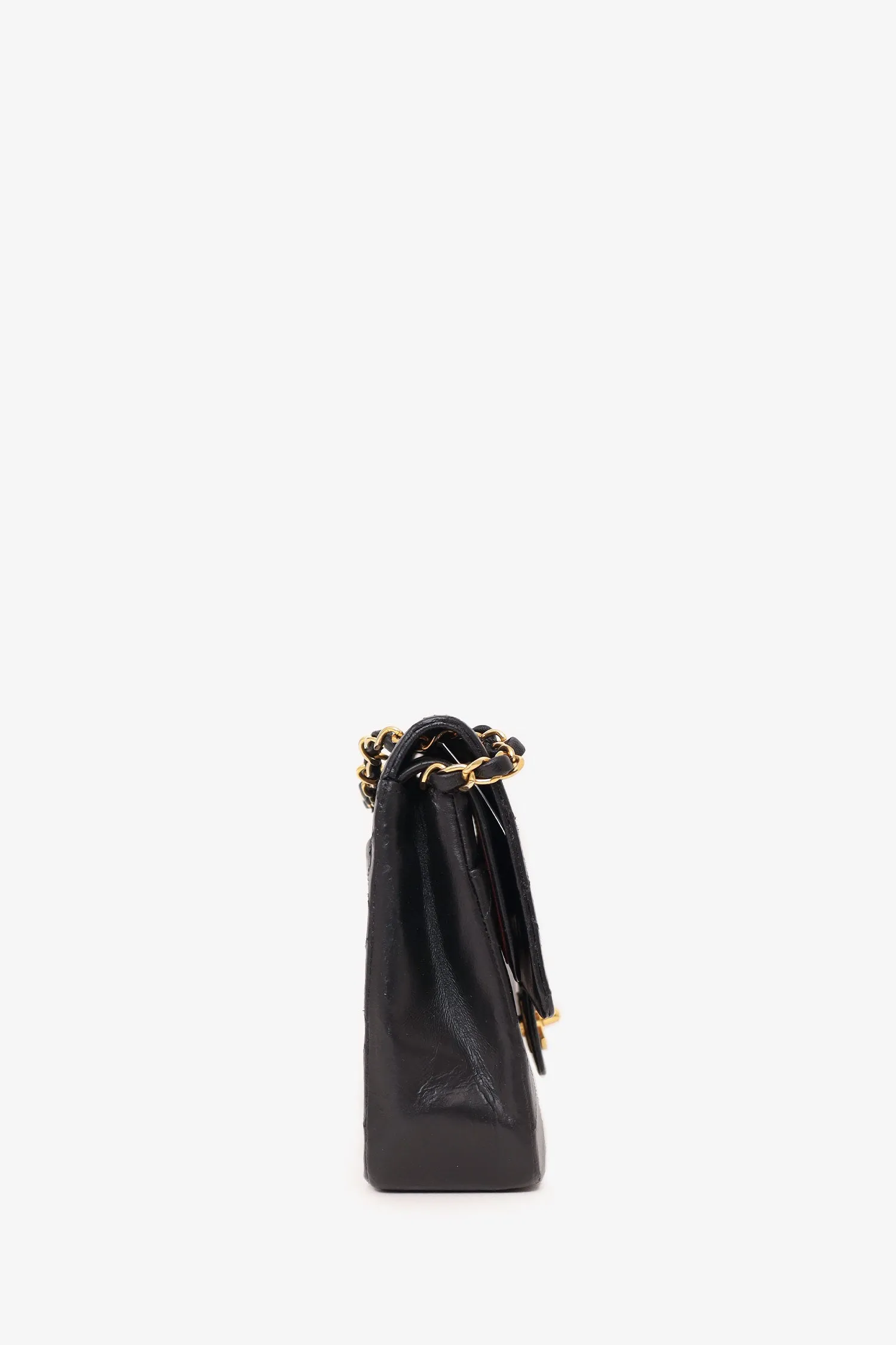 Chanel? 1986-88 Black Quilted Lambskin Medium Double Flap Bag 'Refurbished'