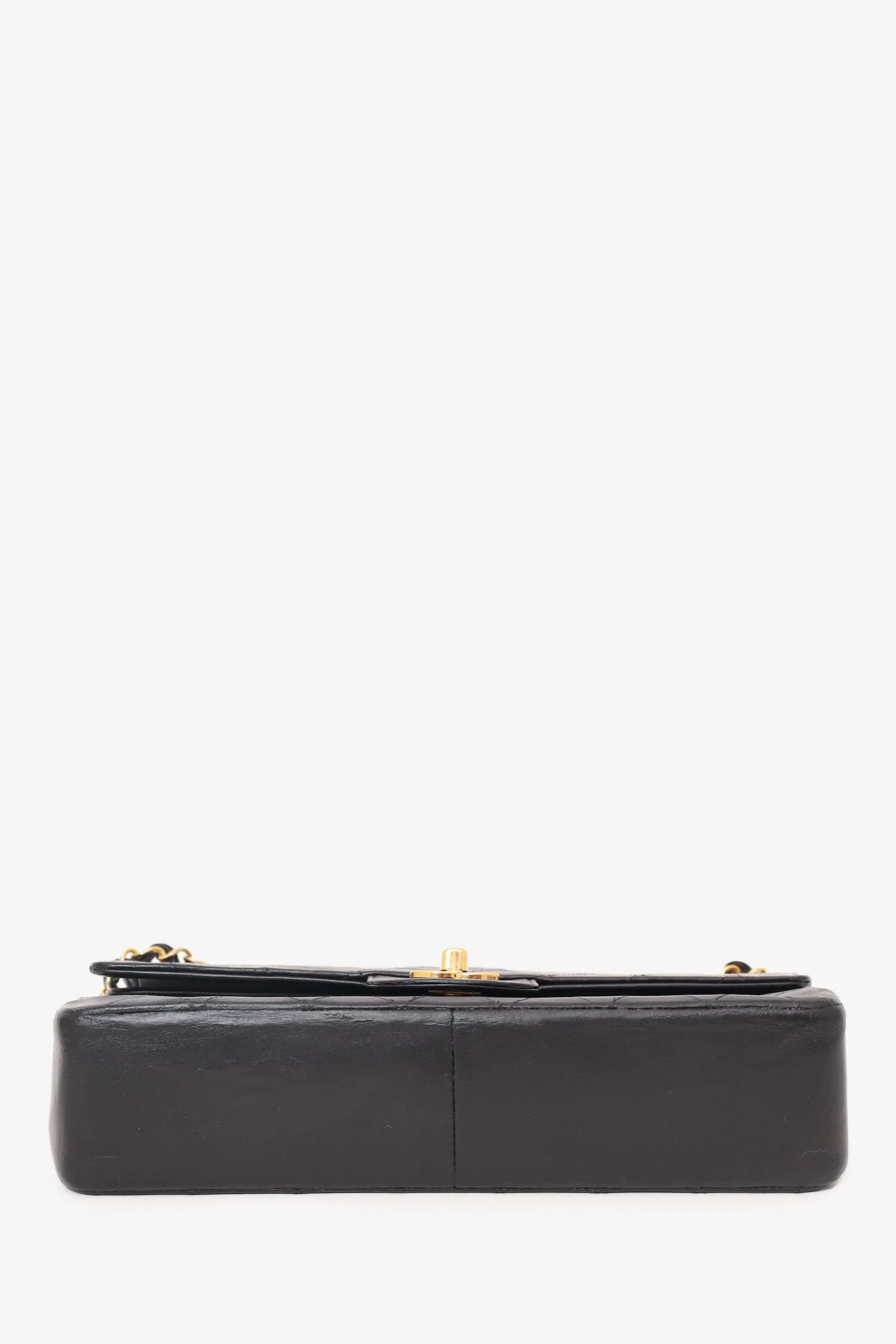 Chanel? 1986-88 Black Quilted Lambskin Medium Double Flap Bag 'Refurbished'