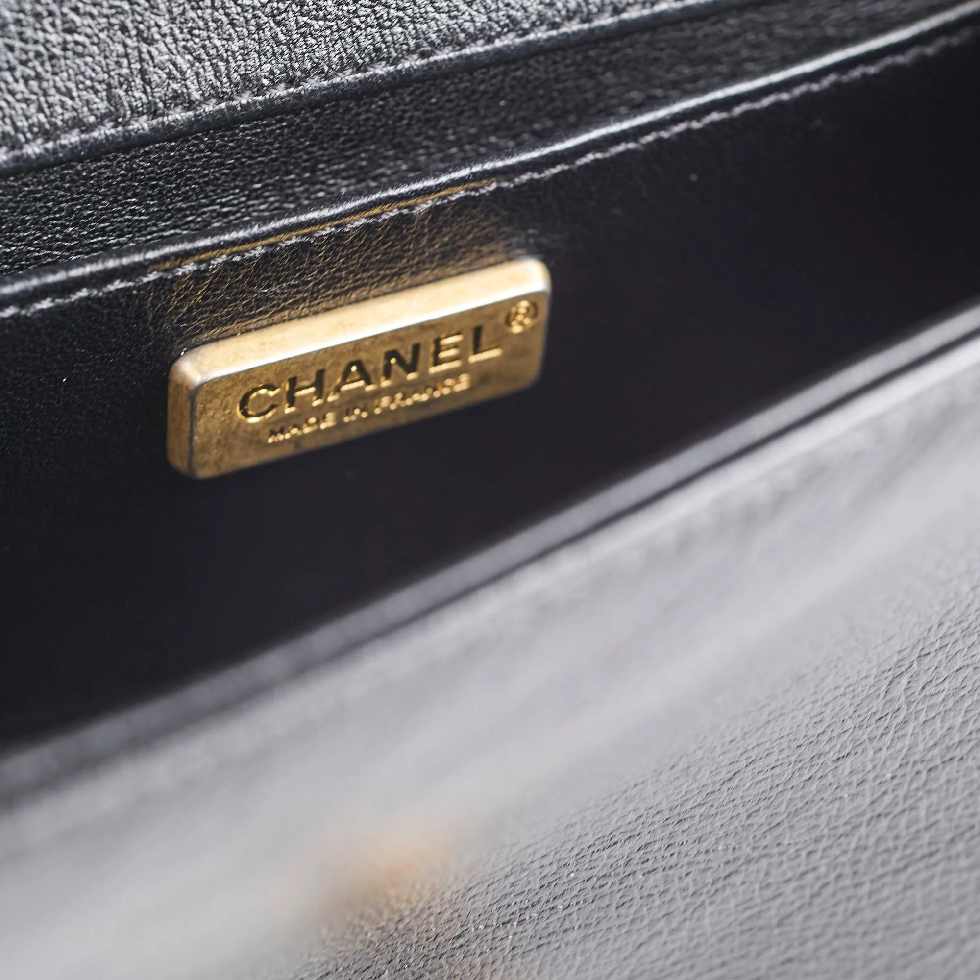 Chanel Boy Black Fur