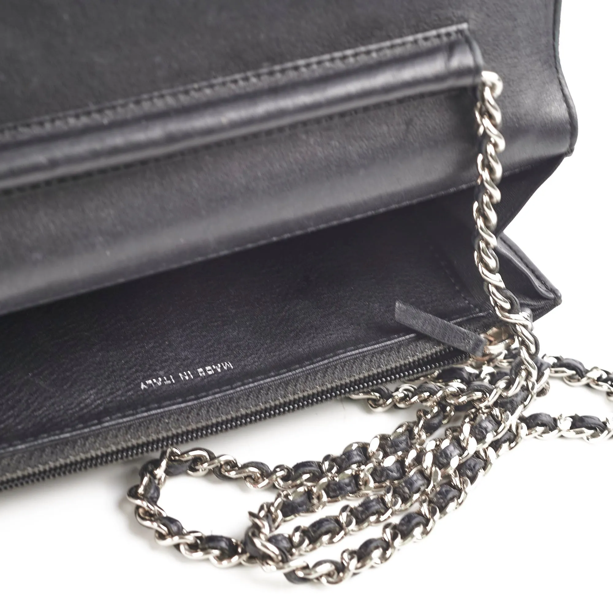Chanel Caviar Black Wallet On Chain WOC