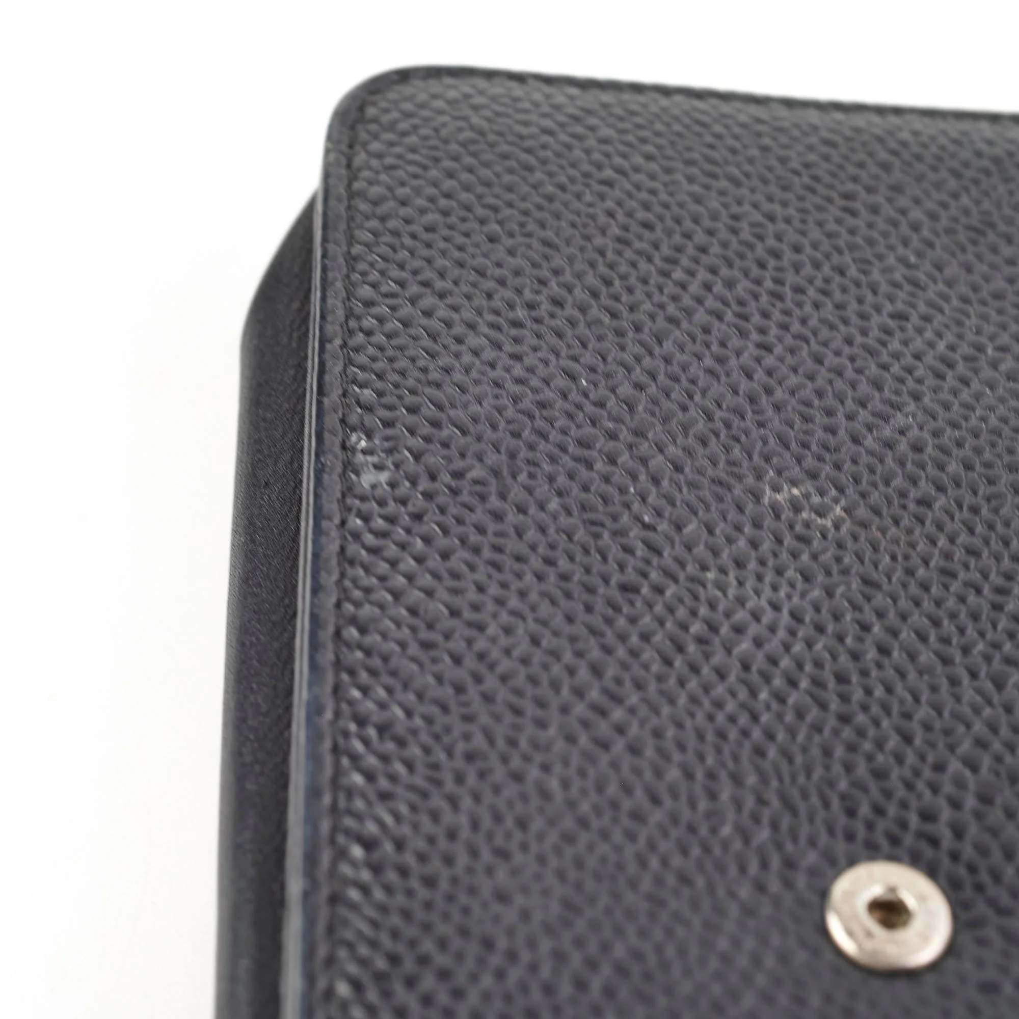Chanel Caviar Black Wallet On Chain WOC