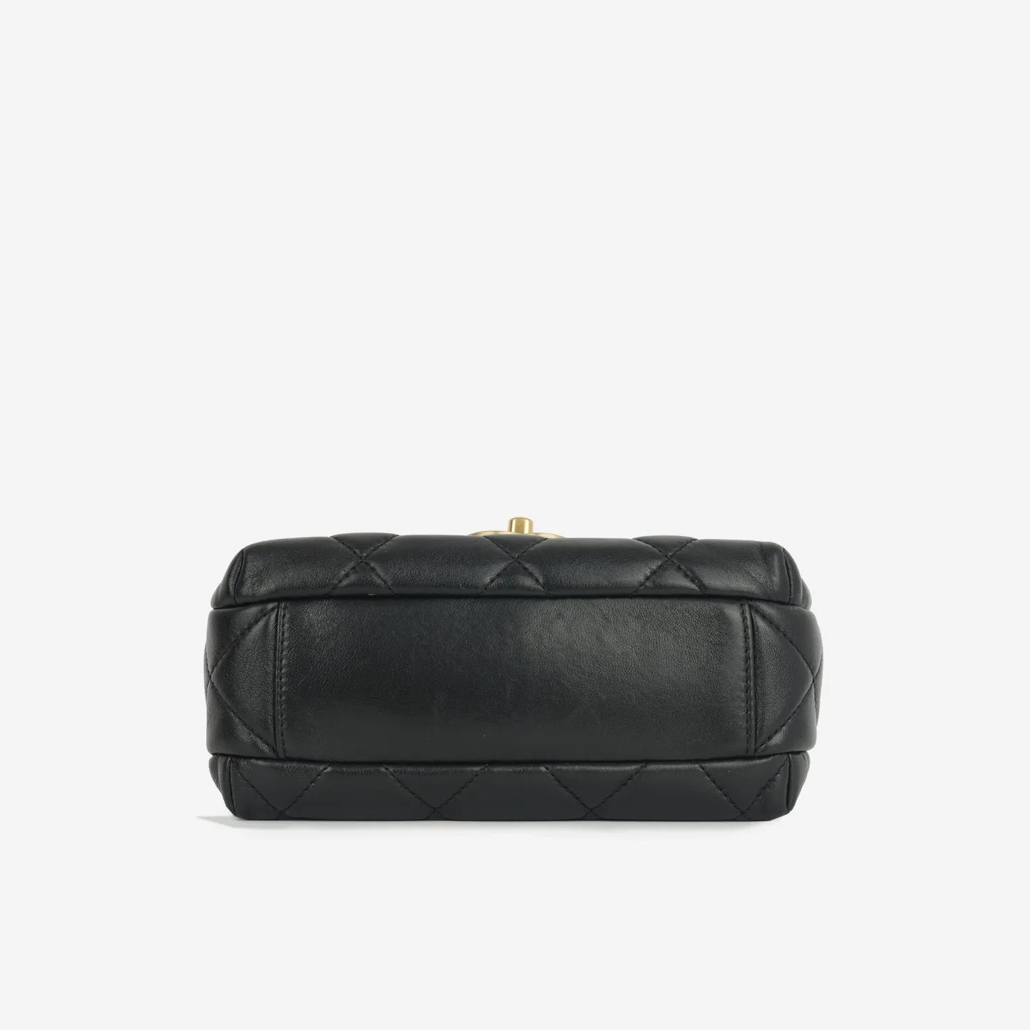 Chanel Chanel - Mini Square Pearl Twist Flap - Black Lambskin GHW - Pre-Loved
