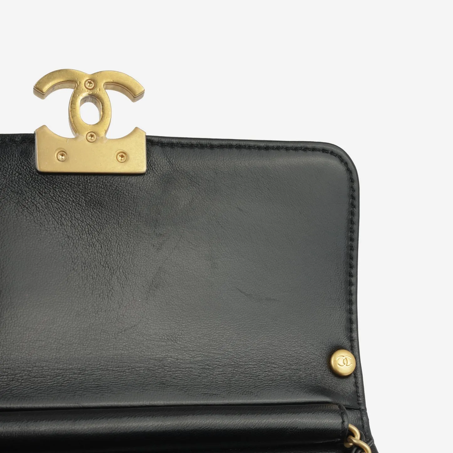 Chanel Chanel - Mini Square Pearl Twist Flap - Black Lambskin GHW - Pre-Loved