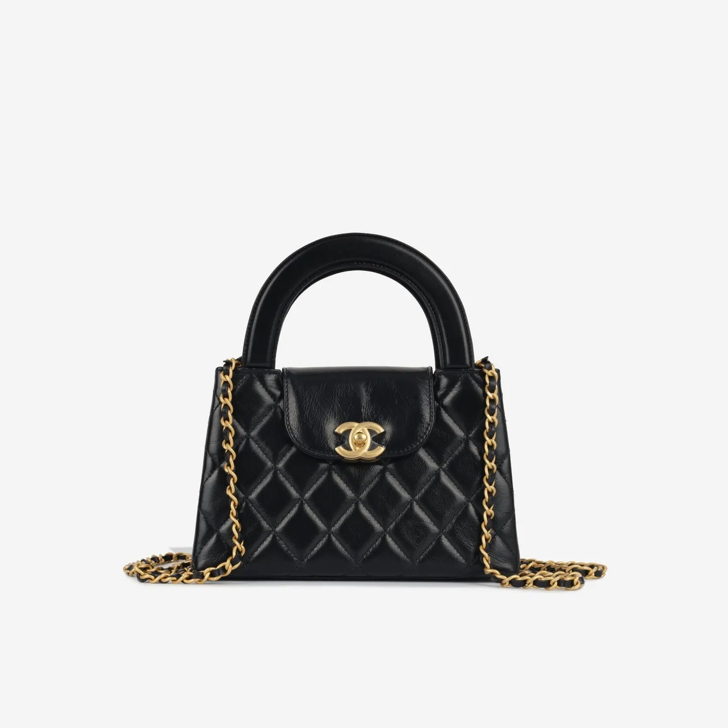 Chanel Chanel - Small Kelly Re-Edition - Black Shiny Aged Calfskin GHW - Brand New handbags bulk sale