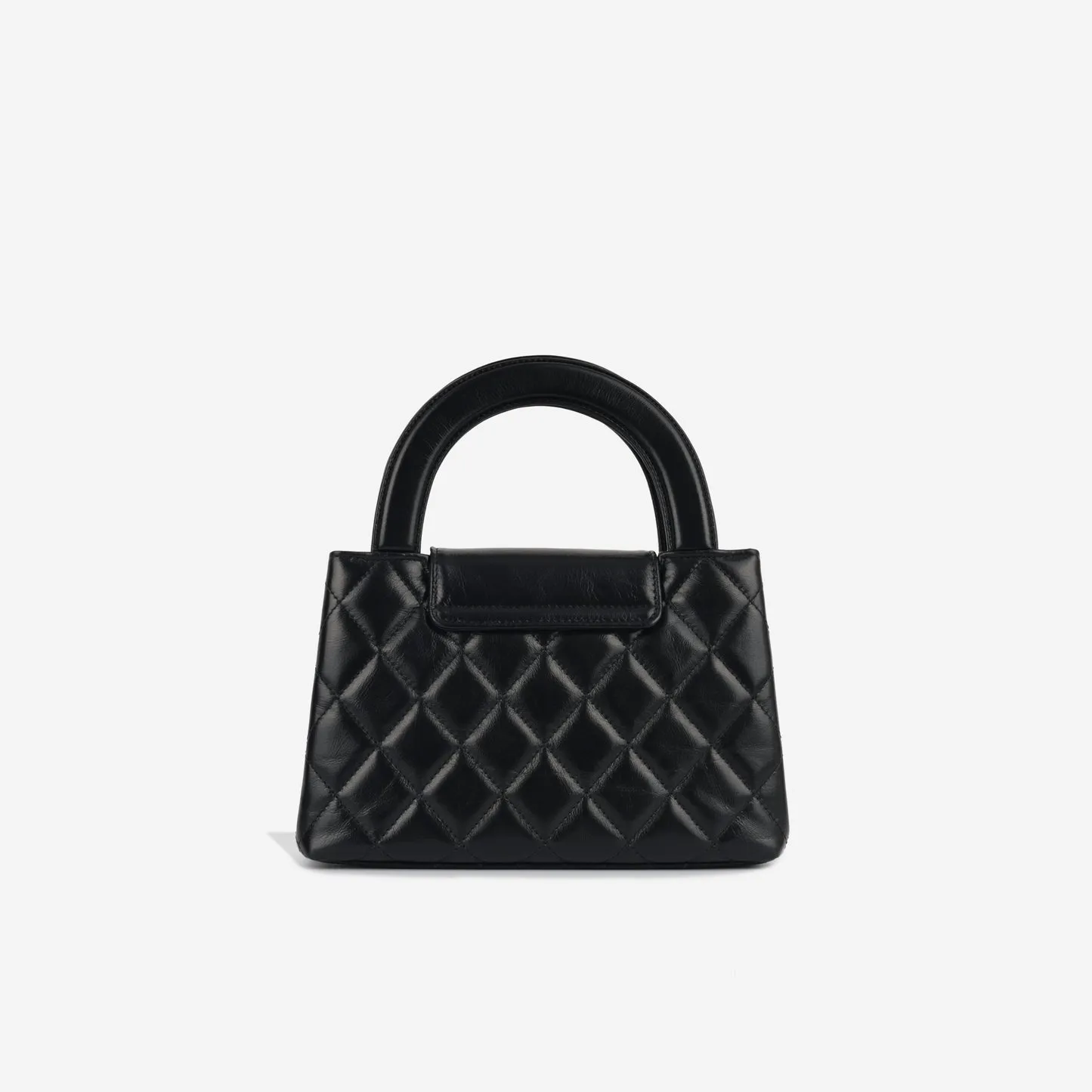 Chanel Chanel - Small Kelly Re-Edition - Black Shiny Aged Calfskin GHW - Brand New