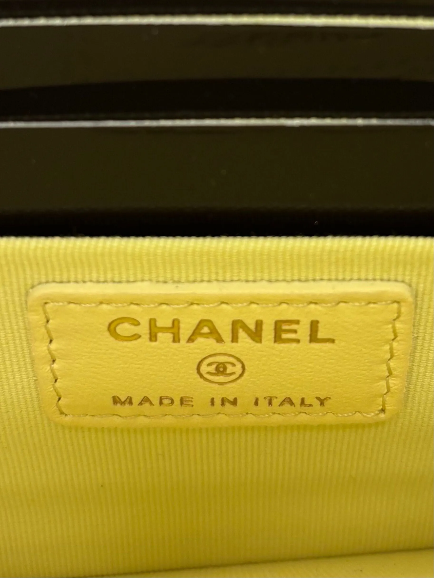 Chanel Classic CC Lambskin Leather Zipped Pouch