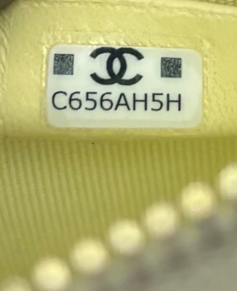 Chanel Classic CC Lambskin Leather Zipped Pouch