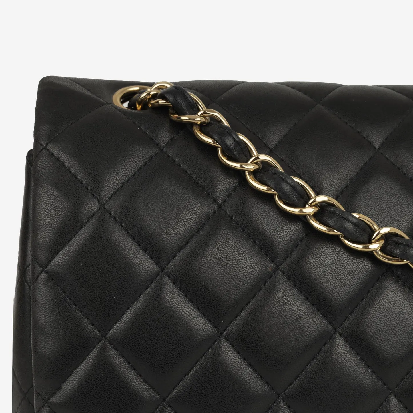 Chanel - Classic Flap Bag - Maxi - Black Lambskin CGHW - 2010 - Pre-Loved