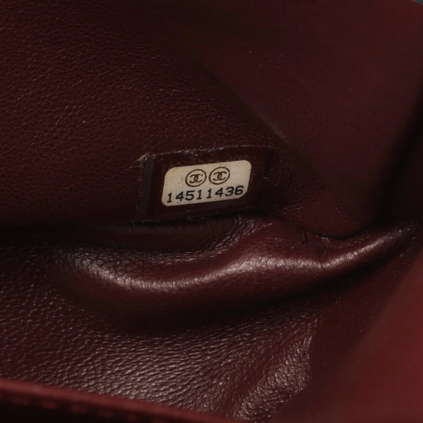 Chanel - Maxi 2.55 Handbag - Black Quilted Aged Calfskin RHW - 2011 - Pre-loved