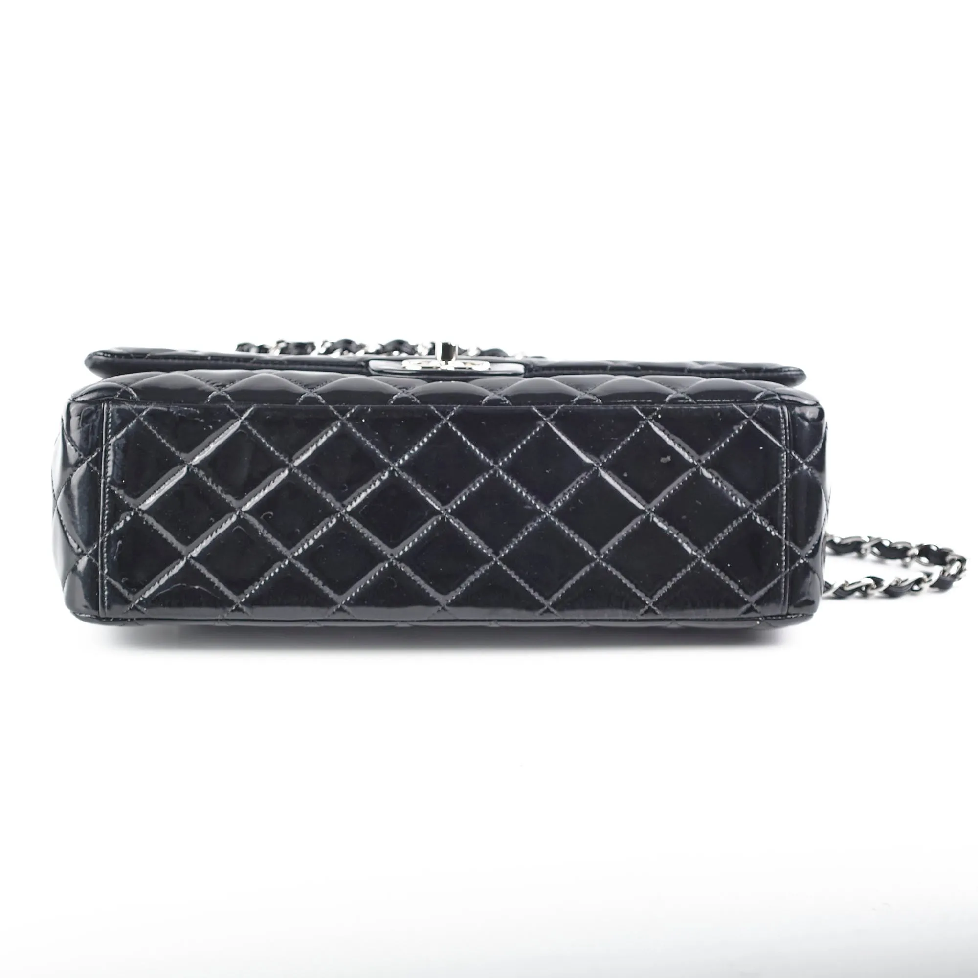 Chanel Maxi Patent Flap Black 20 Series