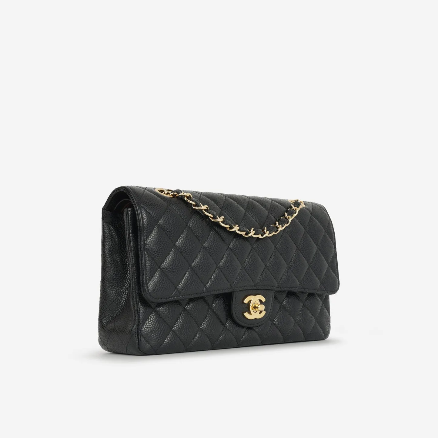 Chanel Medium Classic Flap Bag Black Caviar GHW