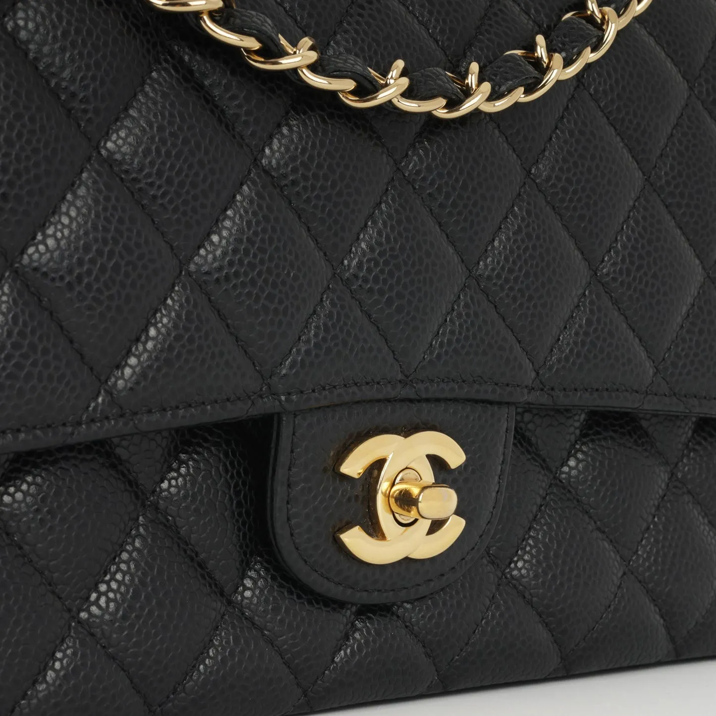Chanel Medium Classic Flap Bag Black Caviar GHW