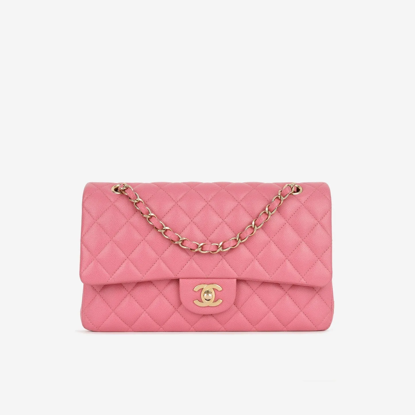 Chanel - Medium Classic Flap - Pink Caviar CGHW - 2019 - Pre-Loved handbags bulk sale