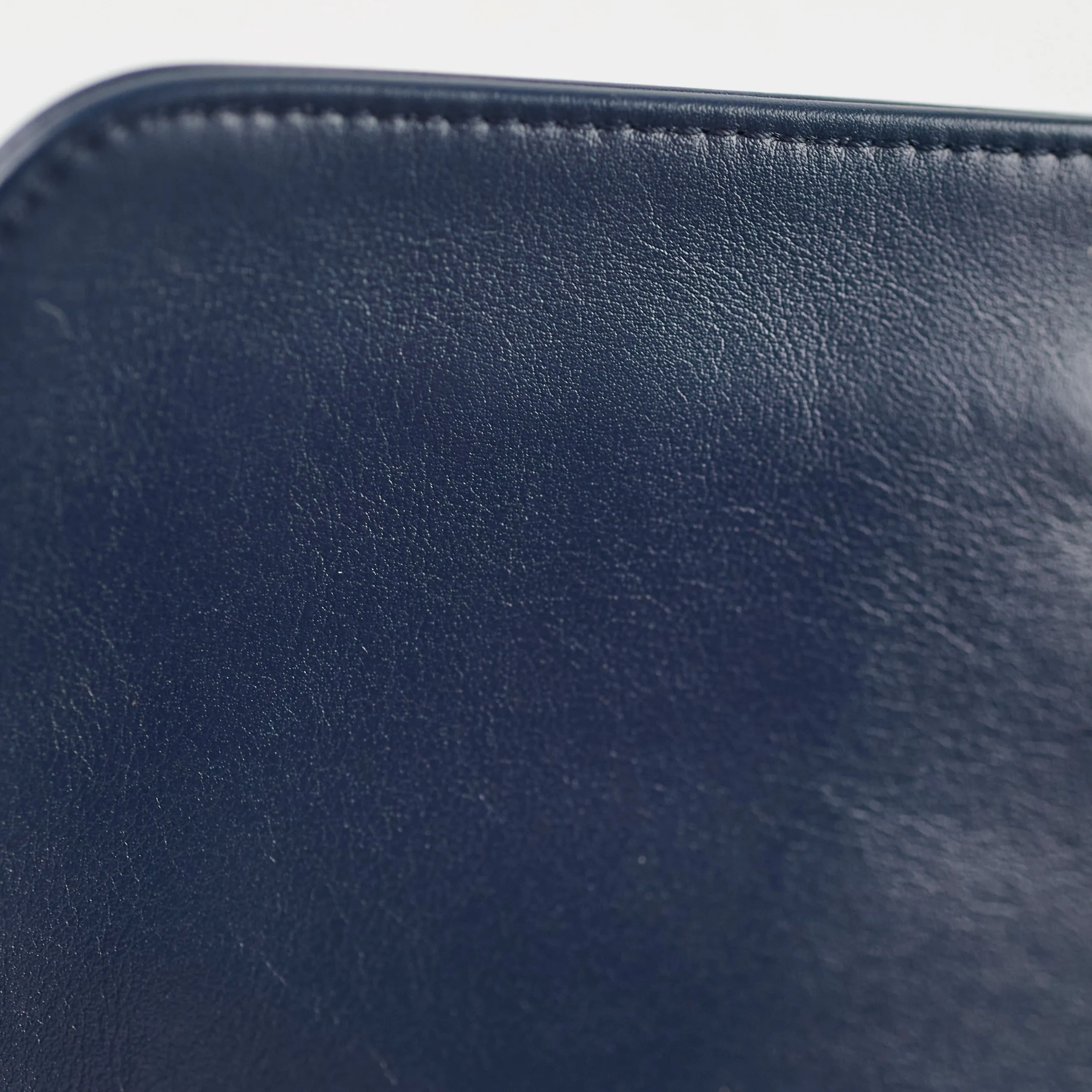Chanel Old Medium Boy Navy Studded