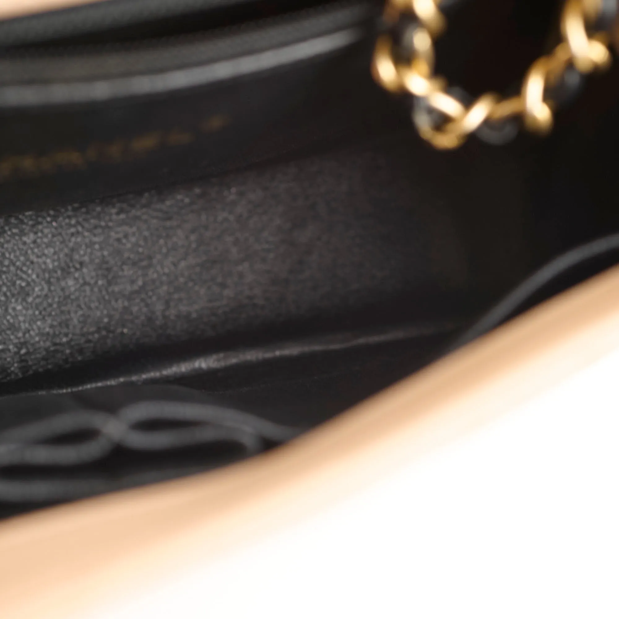 Chanel Small Filigree Beige Caviar Crossbody - Series 23