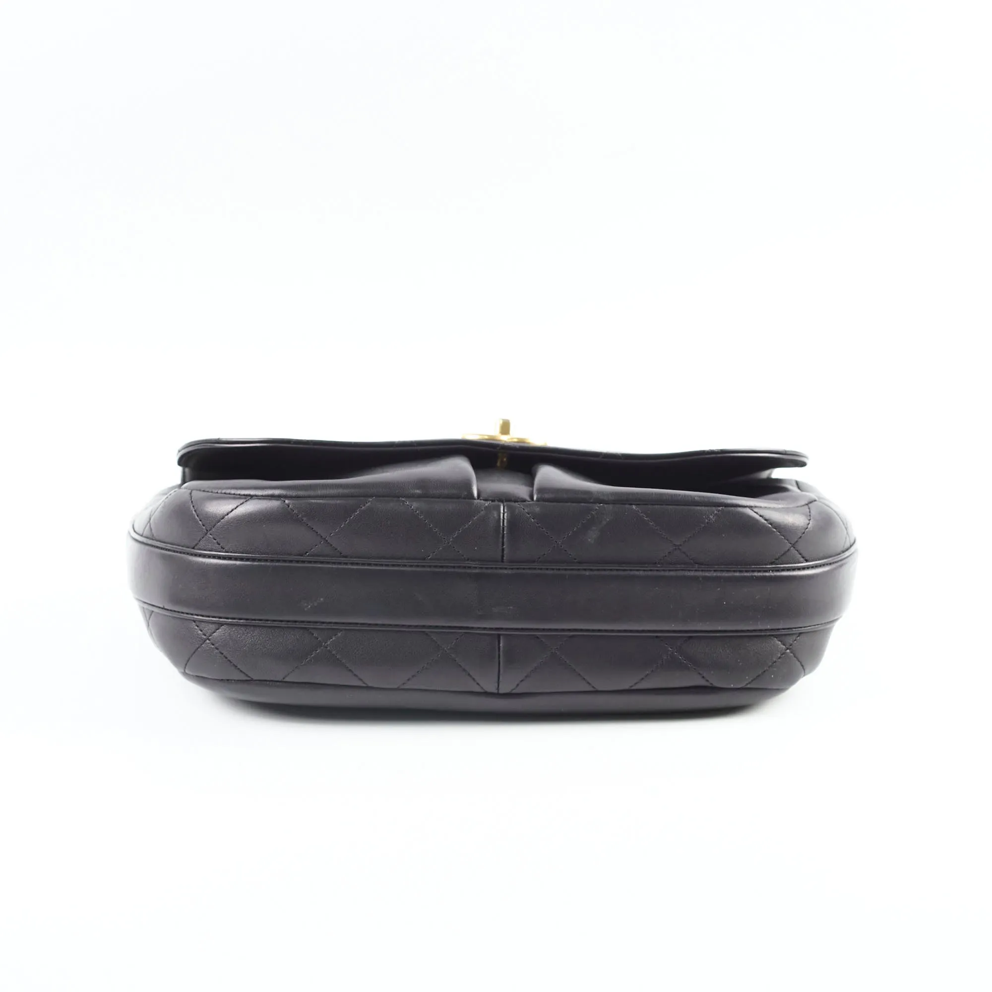 Chanel Stitched Paris in Rome Messenger Bag Black