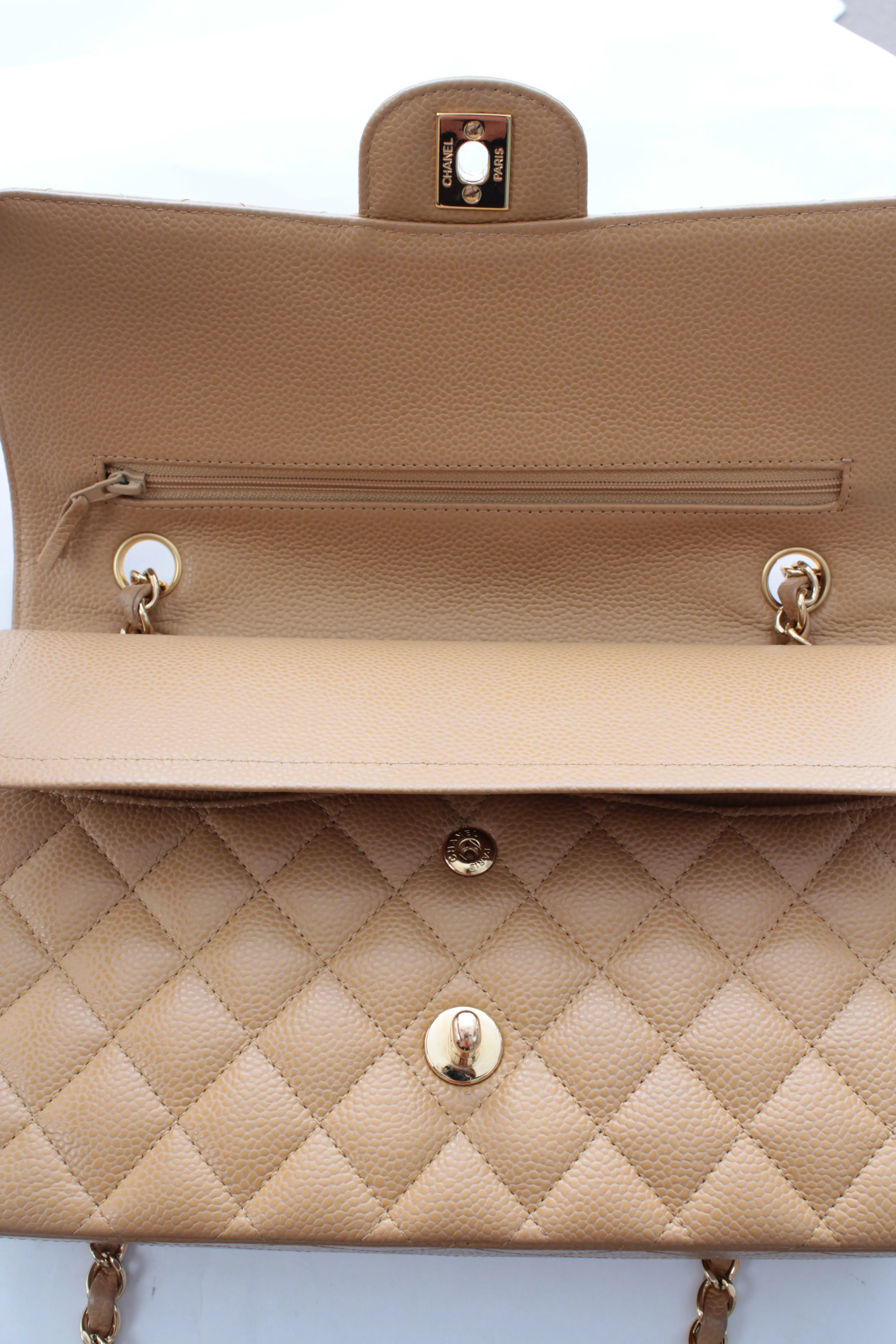 Chanel Timeless Caviar Leather Flap Bag
