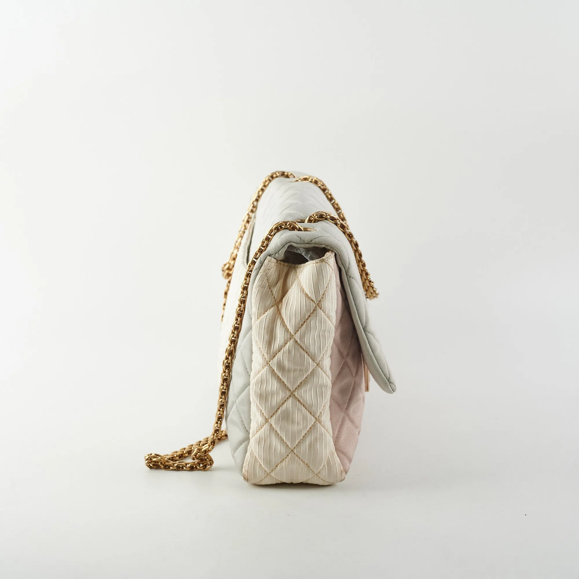 Chanel Tri-Color Microfiber Reissue Jumbo Flap Bag