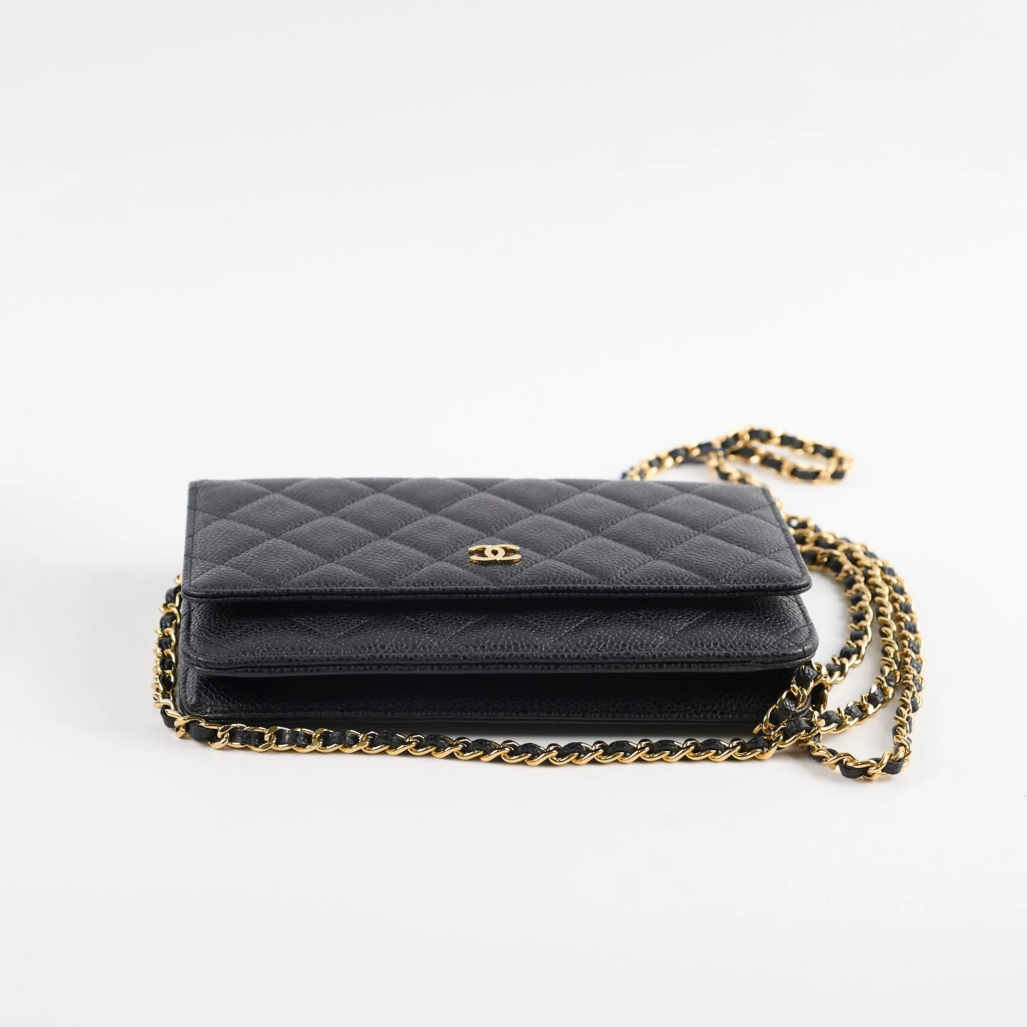 Chanel Wallet On Chain WOC Caviar Black GHW