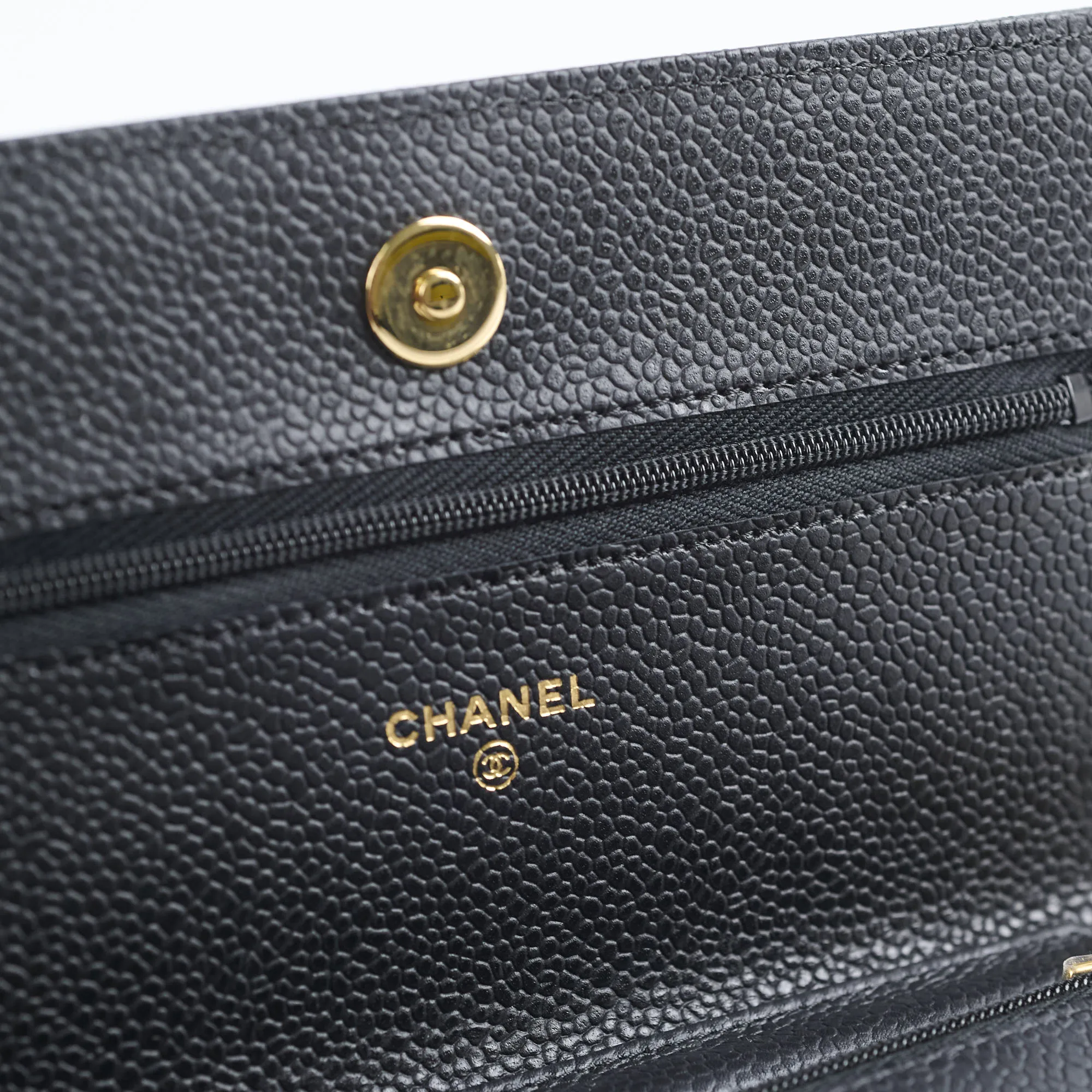 Chanel Wallet On Chain WOC Caviar Black GHW