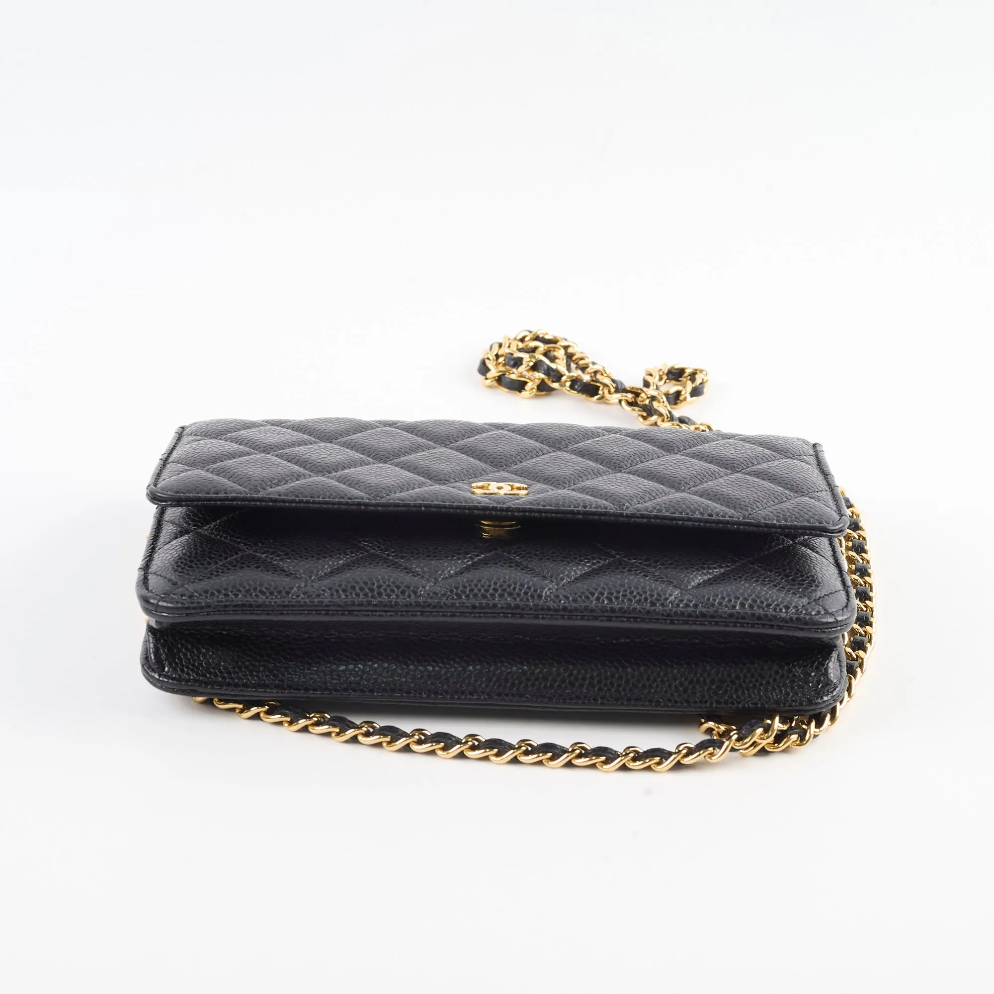 Chanel Wallet On Chain WOC Caviar Black