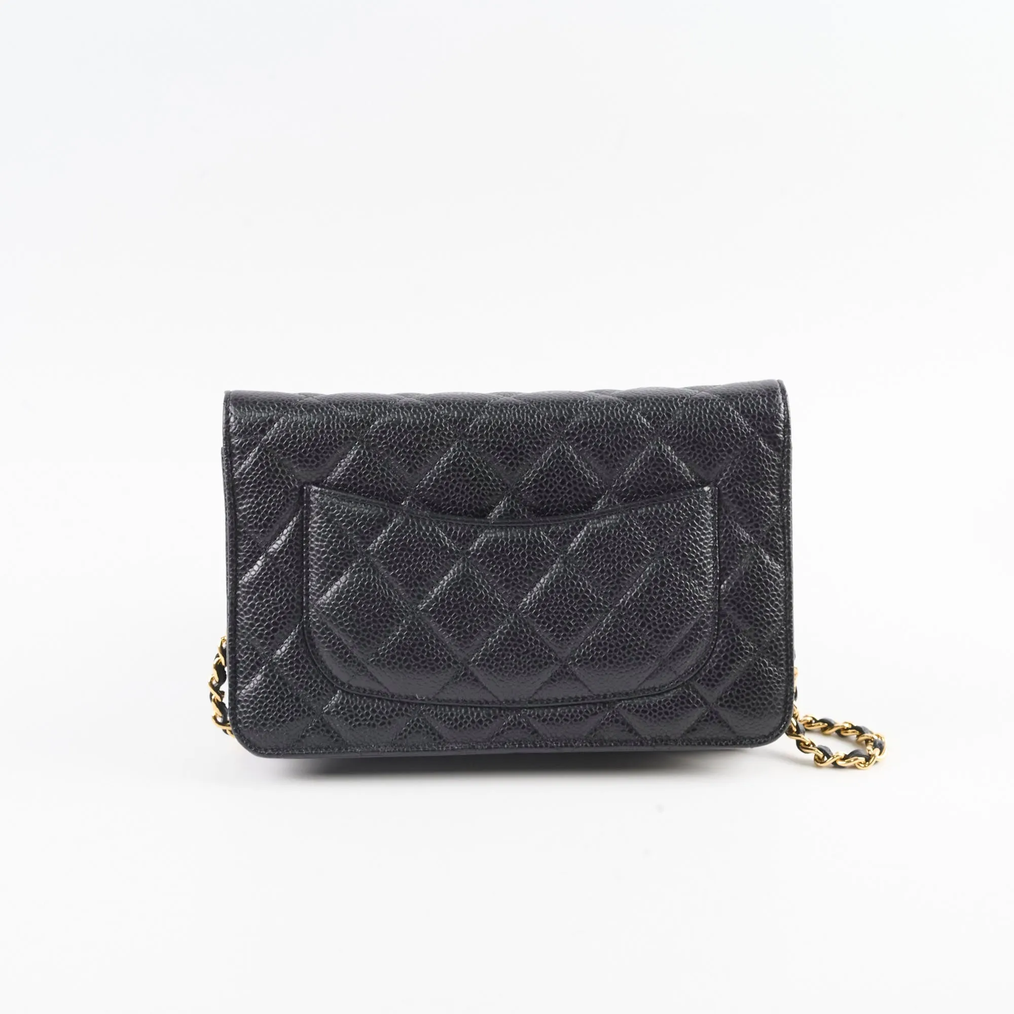 Chanel Wallet On Chain WOC Caviar Black