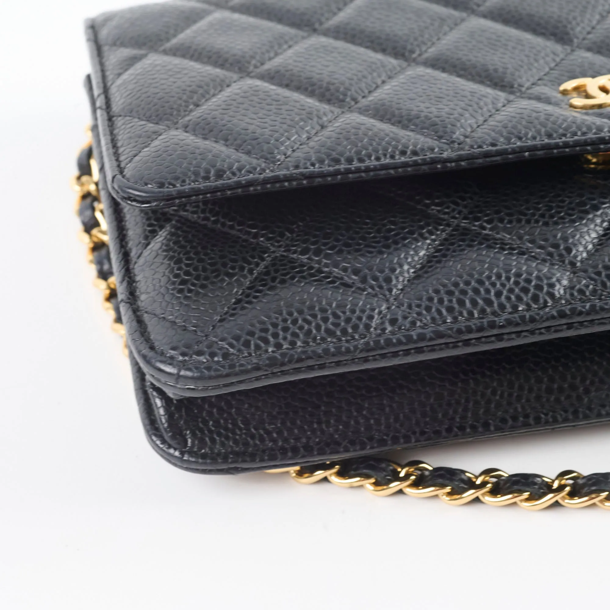 Chanel Wallet On Chain WOC Caviar Black