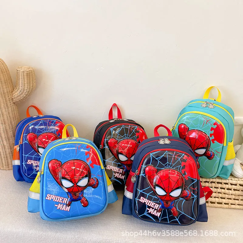 Children's cartoon spiderman backpack 