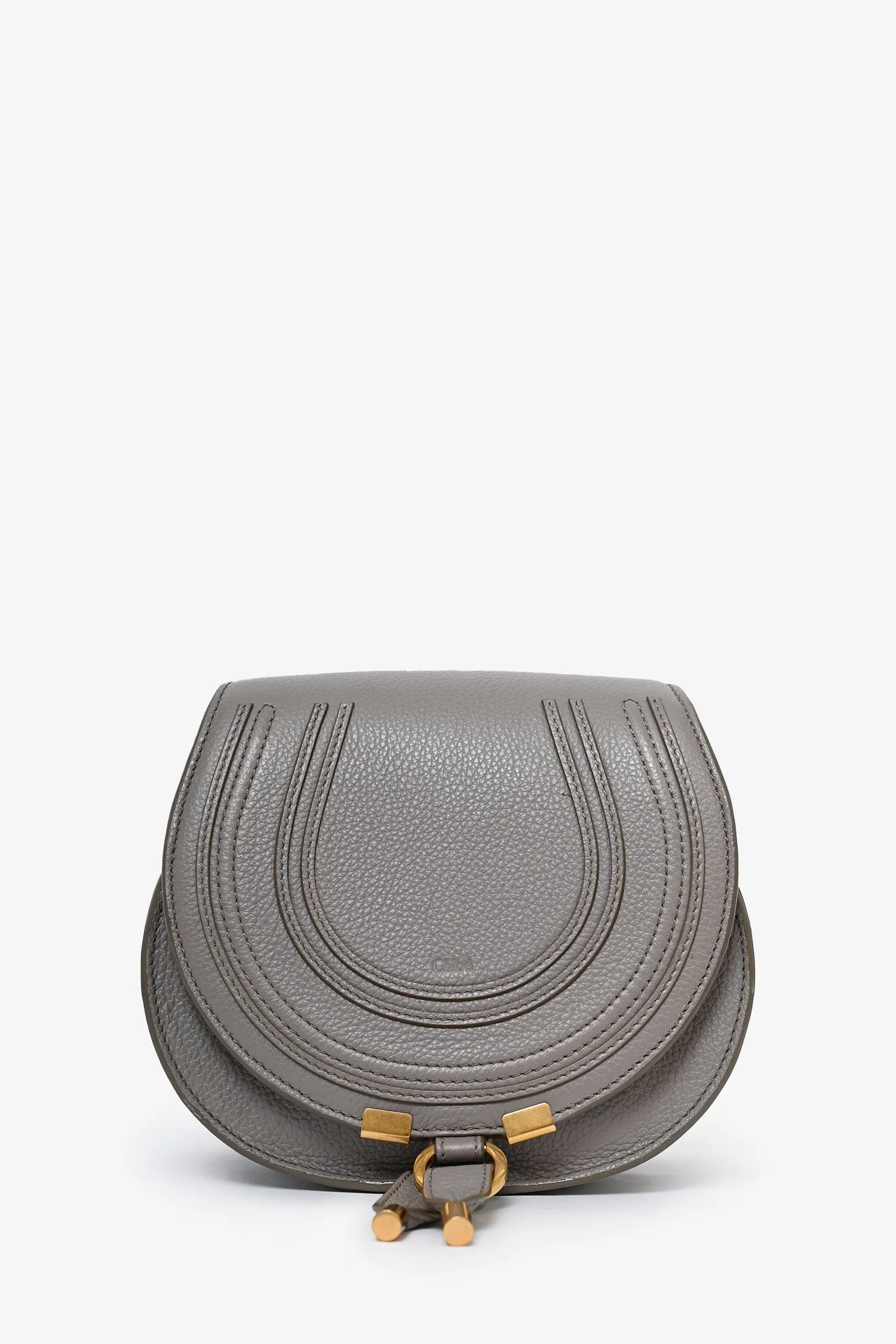 Chloe Grey Leather Marcie Crossbody Bag handbags bulk sale