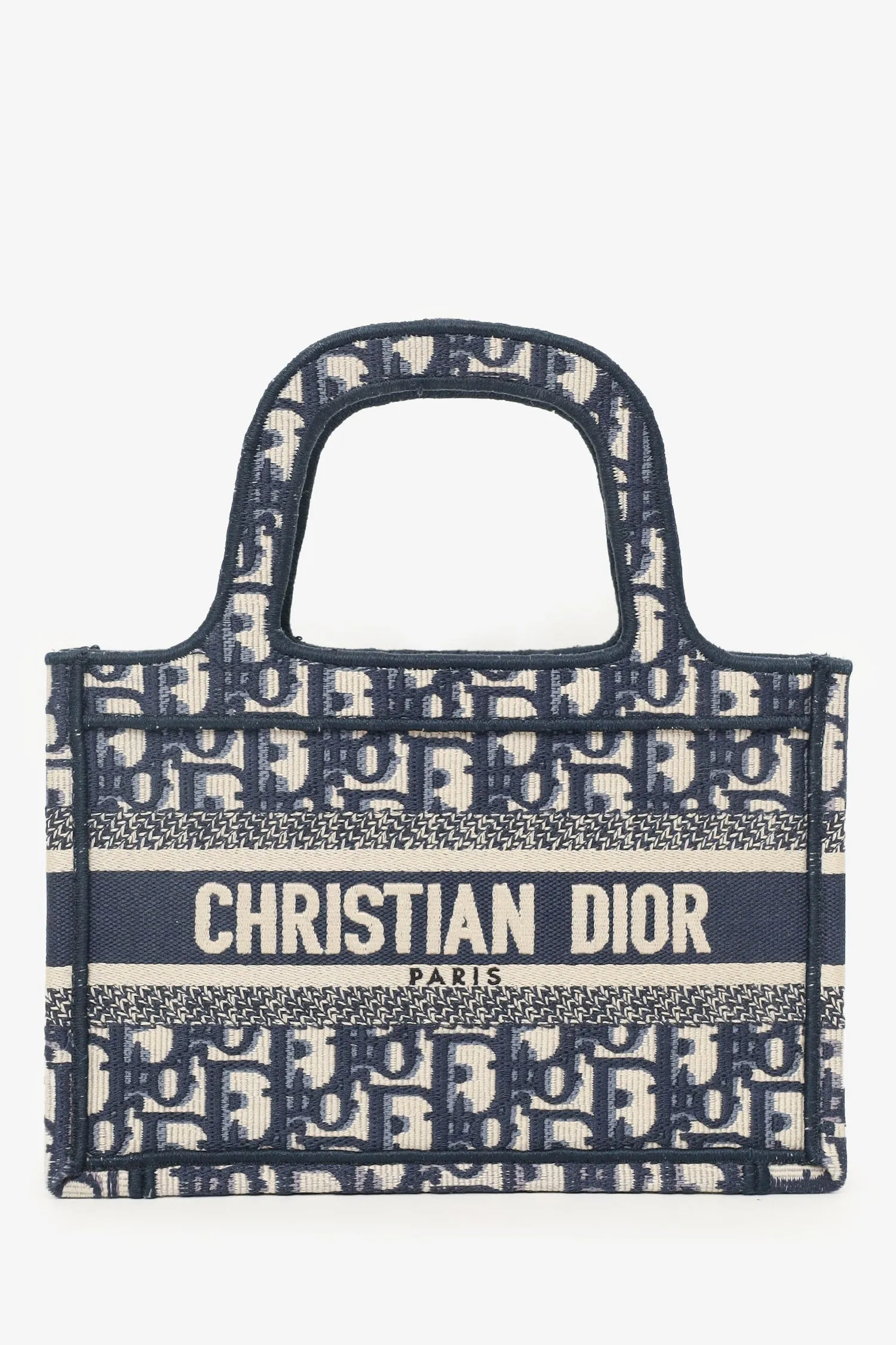 Christian Dior 2020 Navy Oblique Mini Book Tote handbags bulk sale