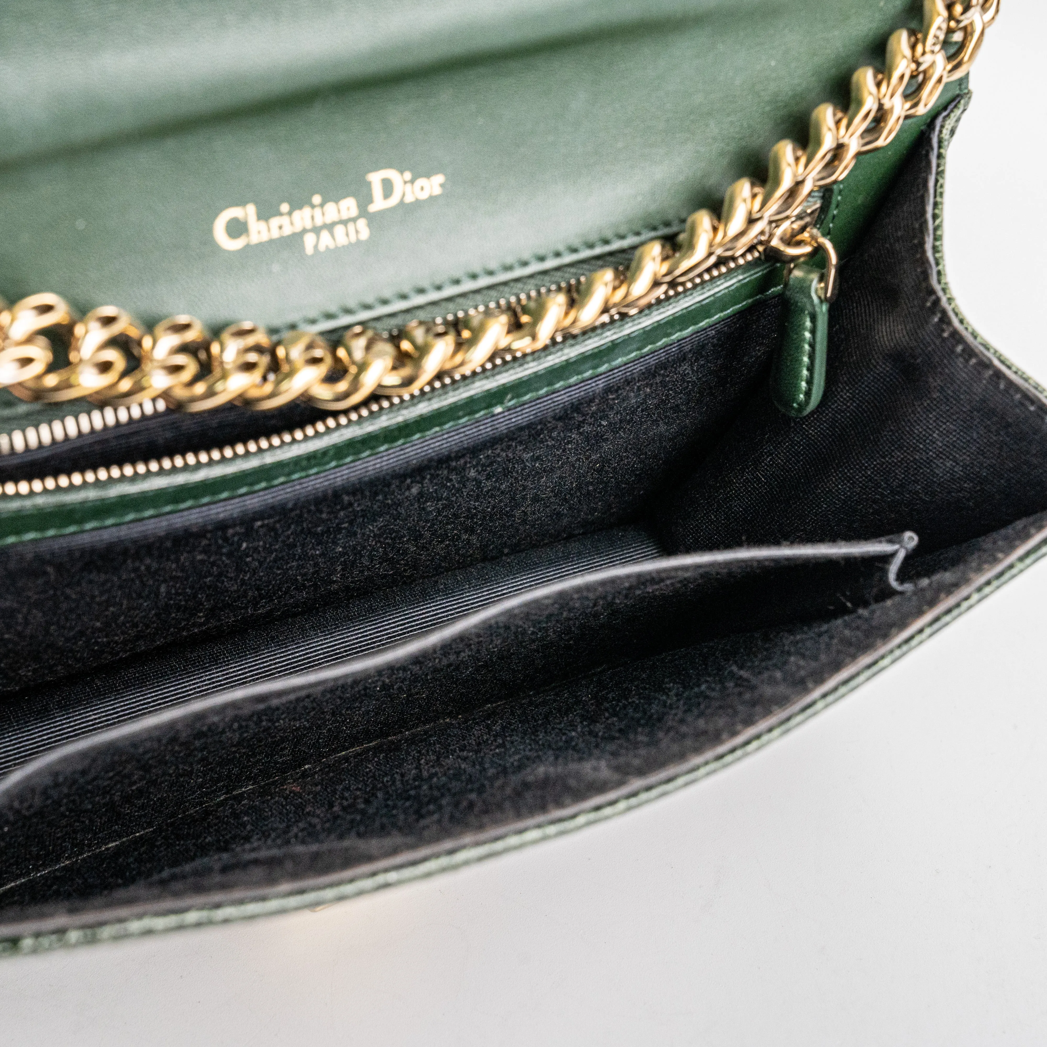 Christian Dior Medium Diorama Green Bag