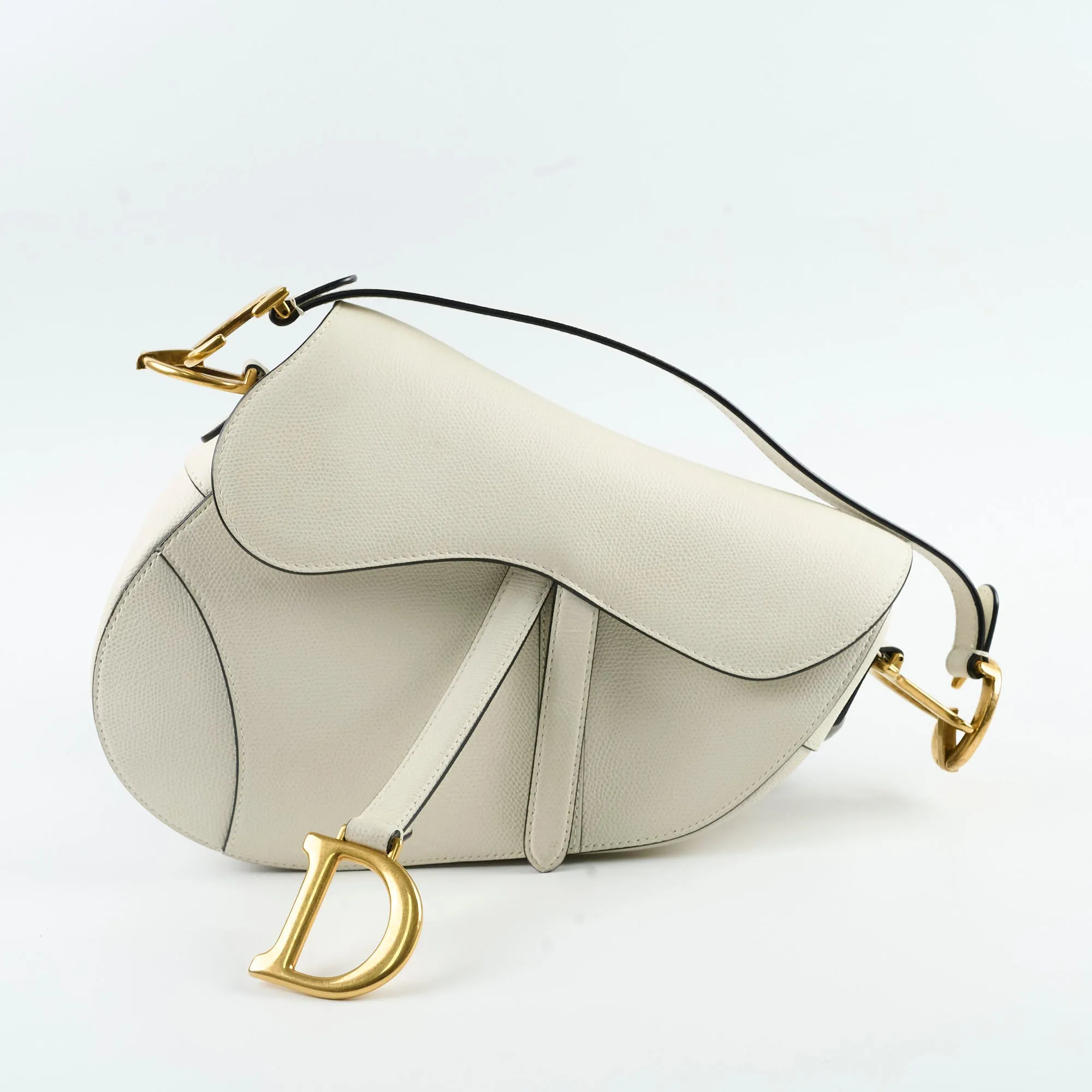 Christian Dior Saddle Bag Ivory