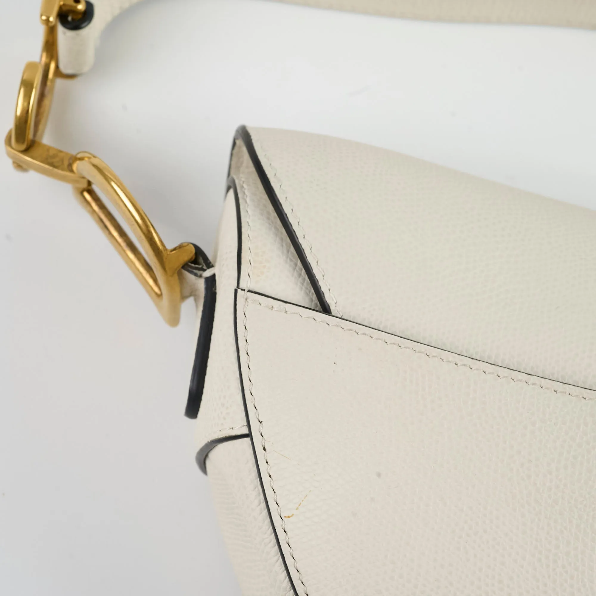 Christian Dior Saddle Bag Ivory