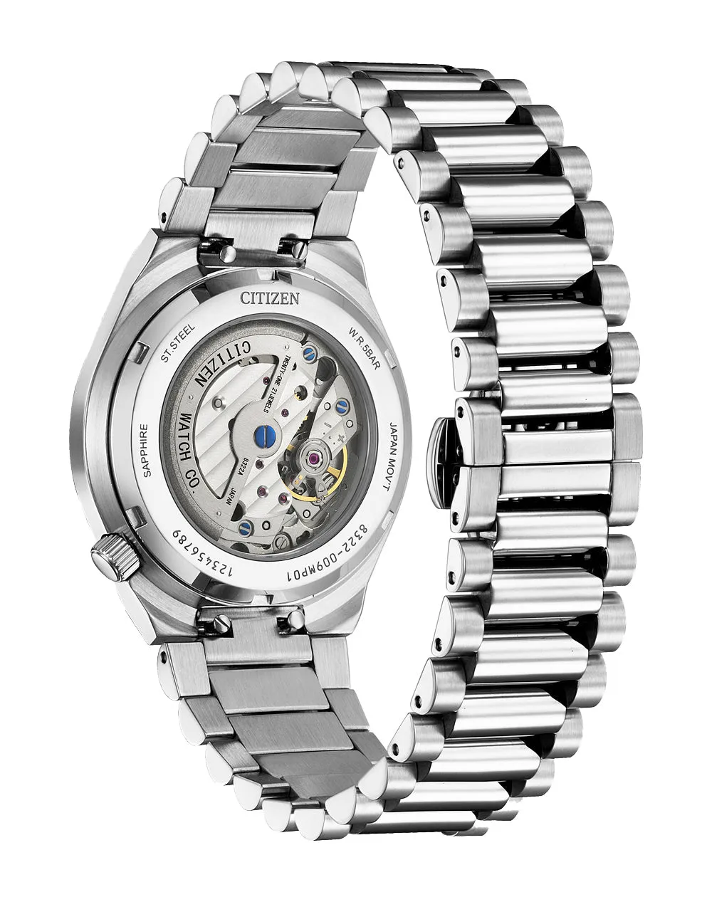 Citizen Tsuyosa Automatic Silver Stainless Steel Green Dial Watch NK5010-51X