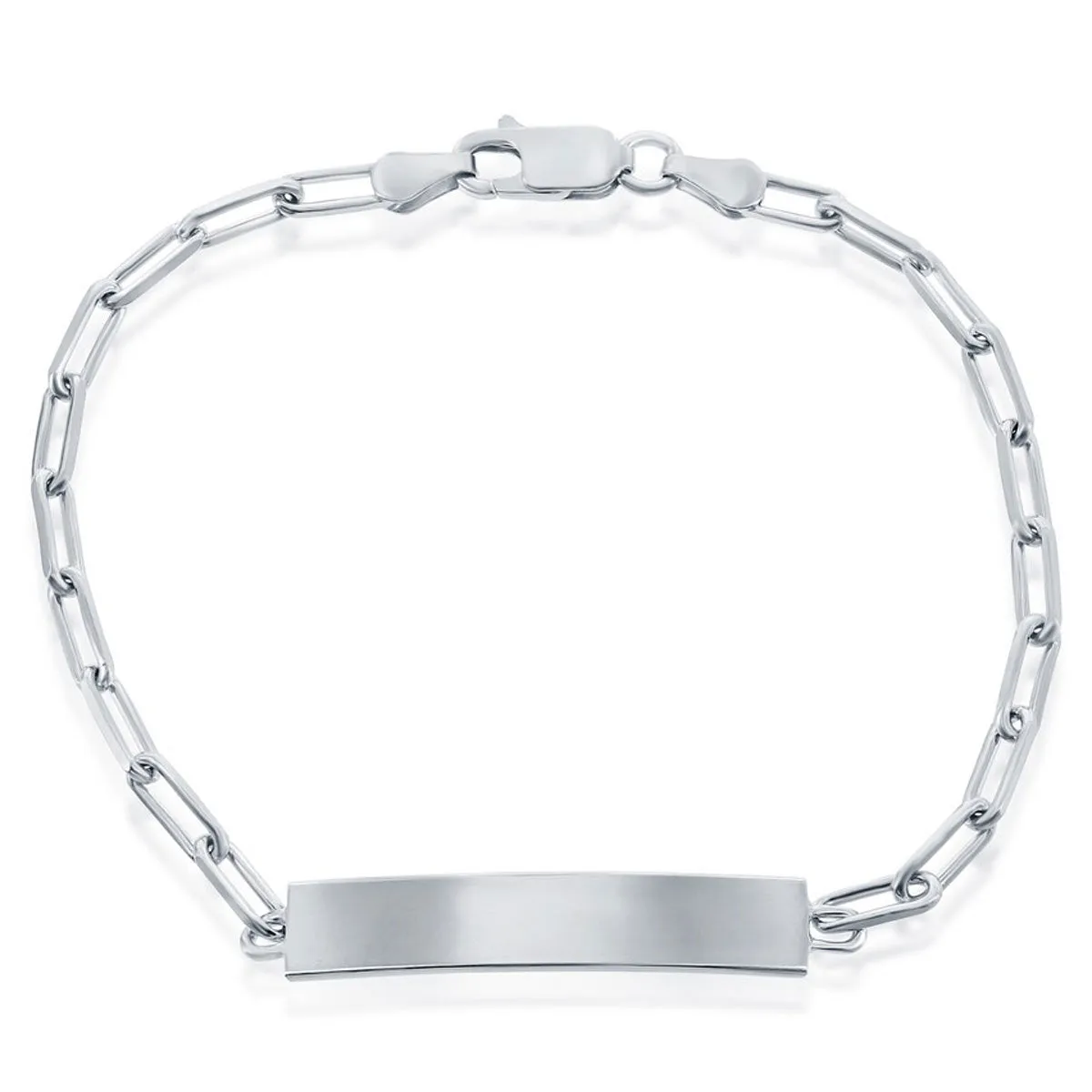 Classic Men's Bracelet - Sterling Silver Paperclip ID | S-5123 