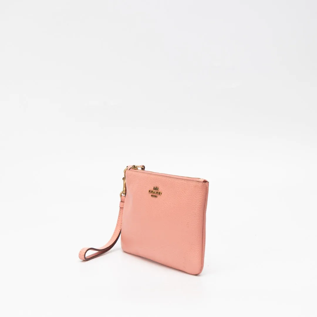 Coach Pink Medium Wristlet